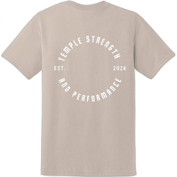 Temple Strength T-shirt 50/50 blend-Logo 2