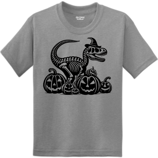 Dinosaur and Pumpkins