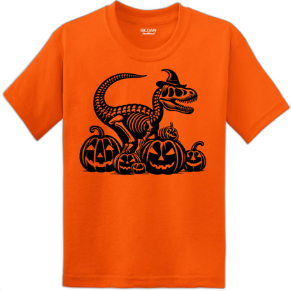 Dinosaur and Pumpkins