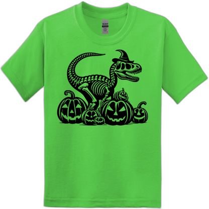 Dinosaur and Pumpkins