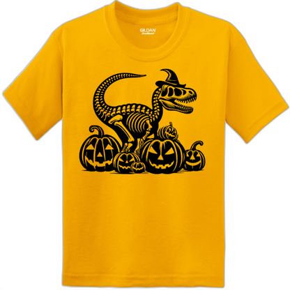 Dinosaur and Pumpkins